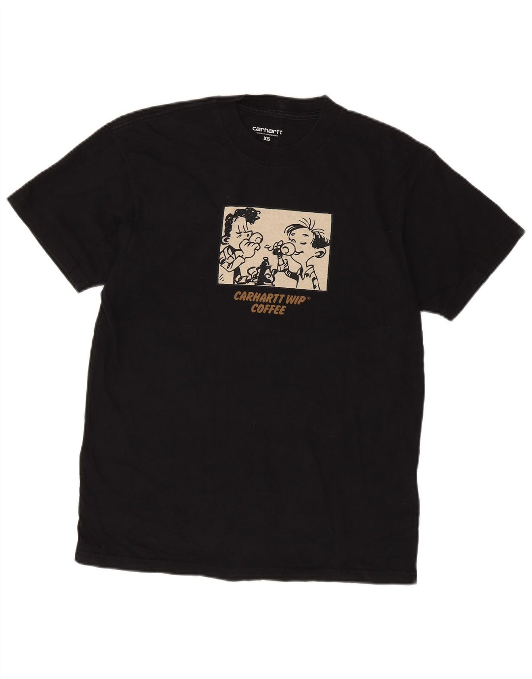 Carhartt Mens Graphic T-Shirt Top XS Black Cotton