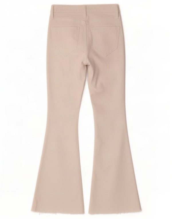Hollister Womens High Rise Flared Jeans W27 L31 White Cotton