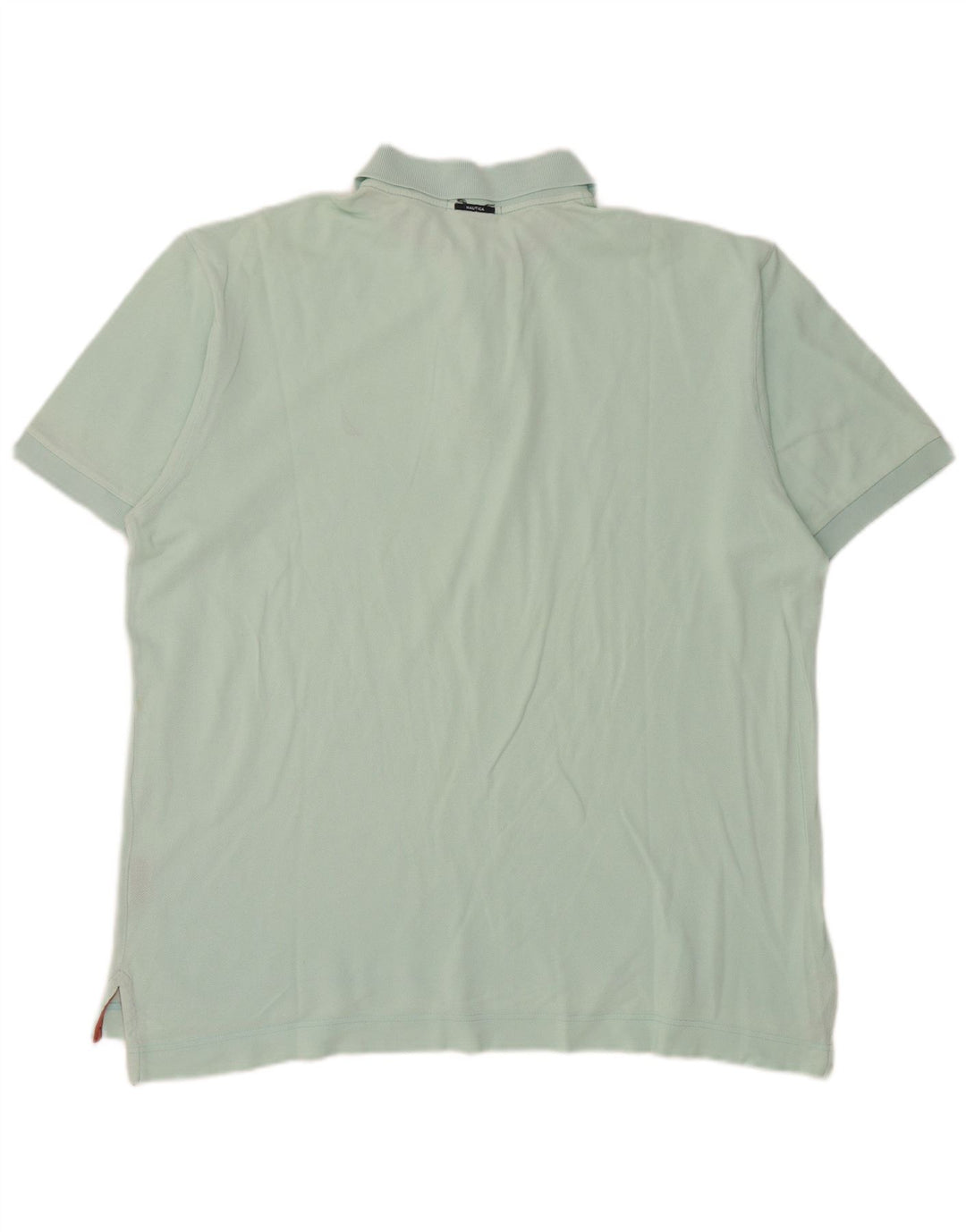 Nautica Mens Polo Shirt Medium Green Cotton