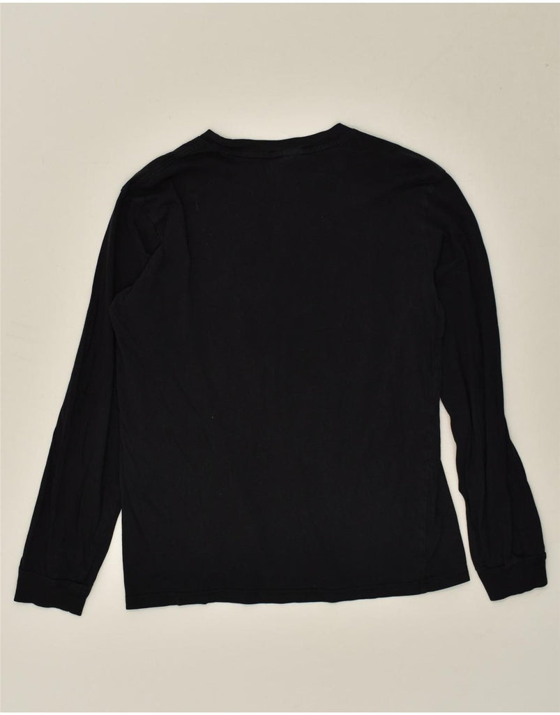 CHAMPION Mens Top Long Sleeve Medium Black | Vintage Champion | Thrift | Second-Hand Champion | Used Clothing | Messina Hembry 