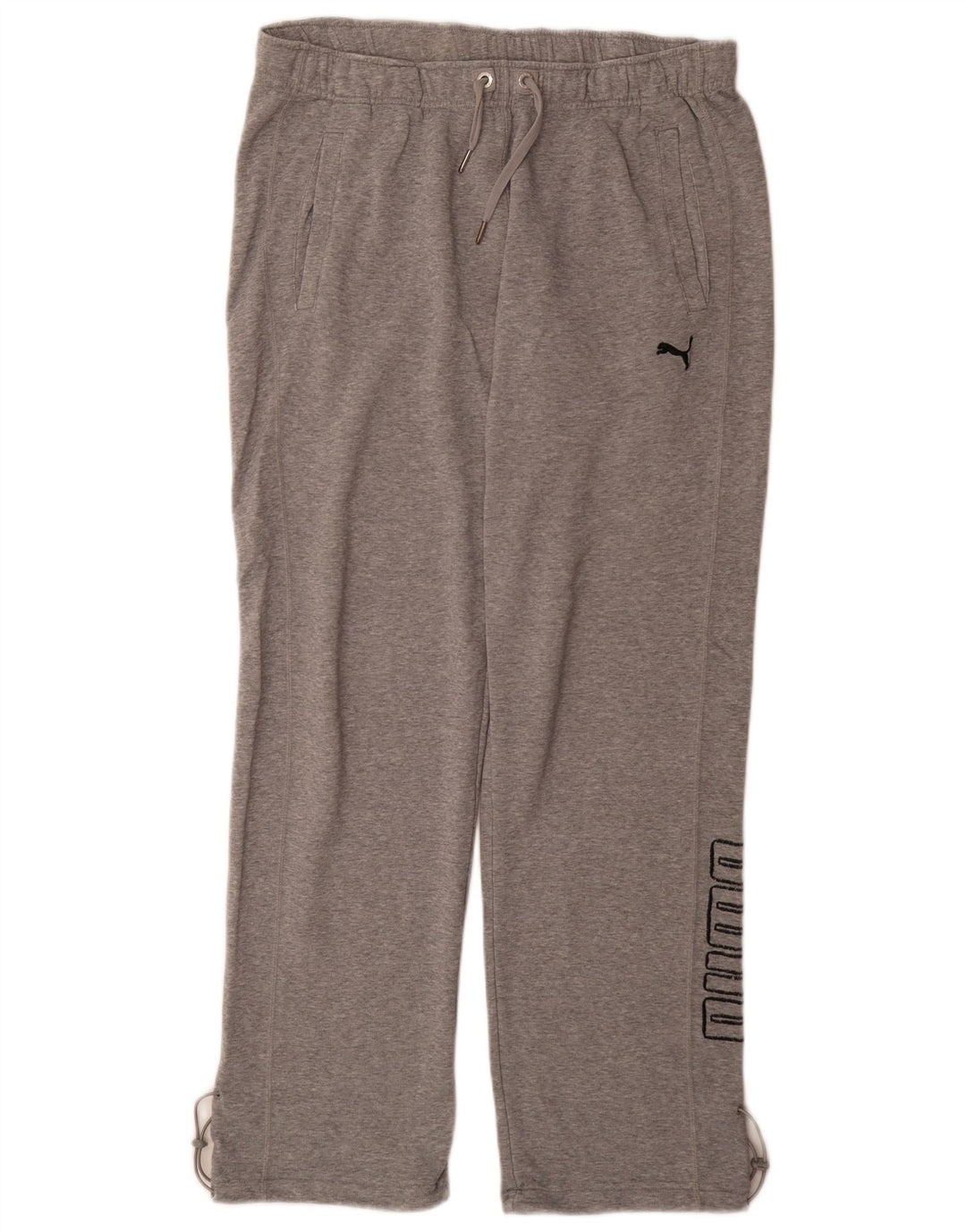 Puma Mens Graphic Tracksuit Trousers Large Grey Sports