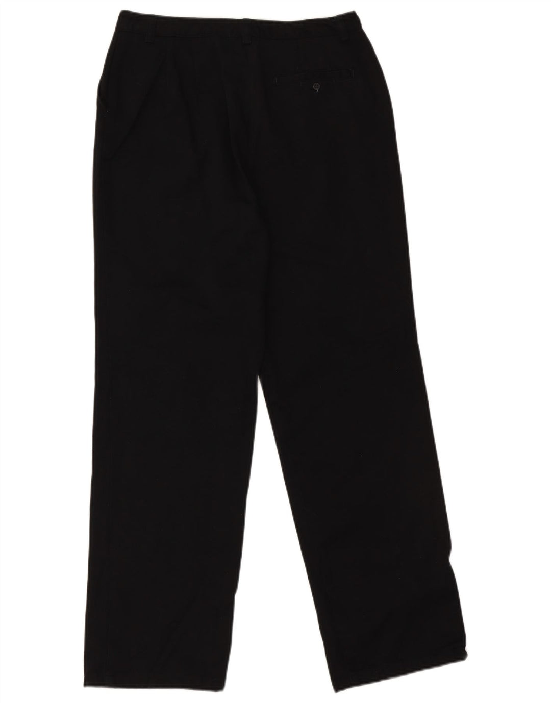EDDIE BAUER Womens Straight Chino Trousers EU 40 Medium W30 L30 Black