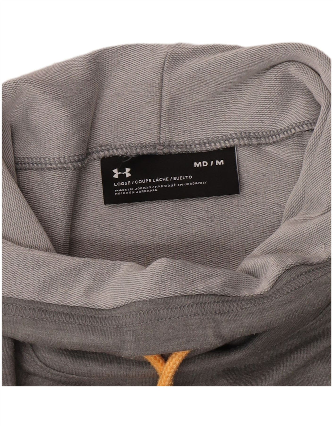 Under Armour Womens Roll Neck Sweatshirt Jumper UK 14 Medium Grey Flecked