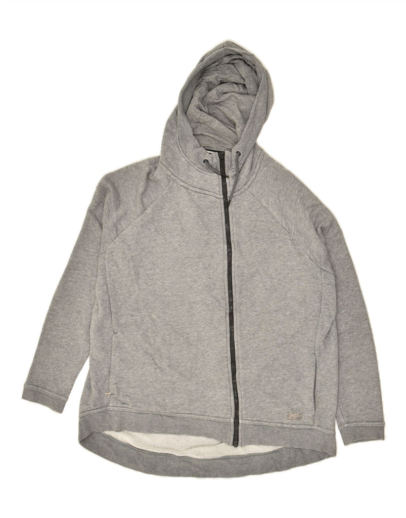 NIKE Mens Zip Hoodie Sweater Medium Grey Cotton Vintage Nike and Second-Hand Nike from Messina Hembry 