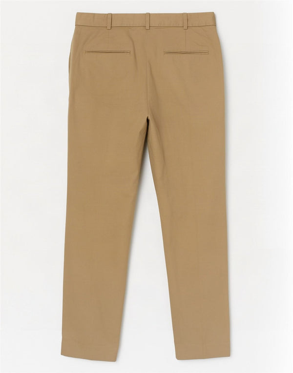 Zara Womens Slim Chino Trousers EU 36 XS W26 L27 Beige Cotton