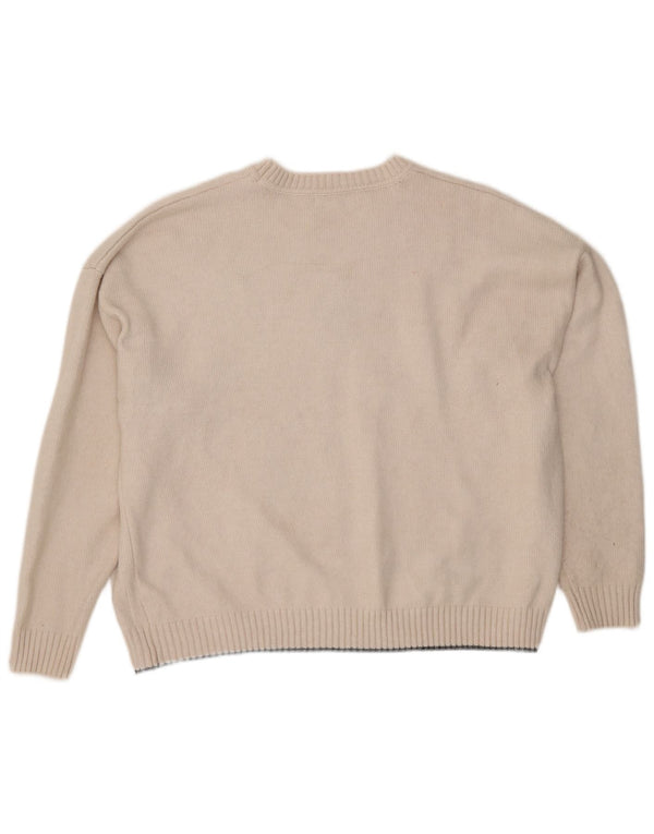 Marks & Spencer Womens Abstract Pattern Crew Neck Jumper Sweater UK 18 XL B