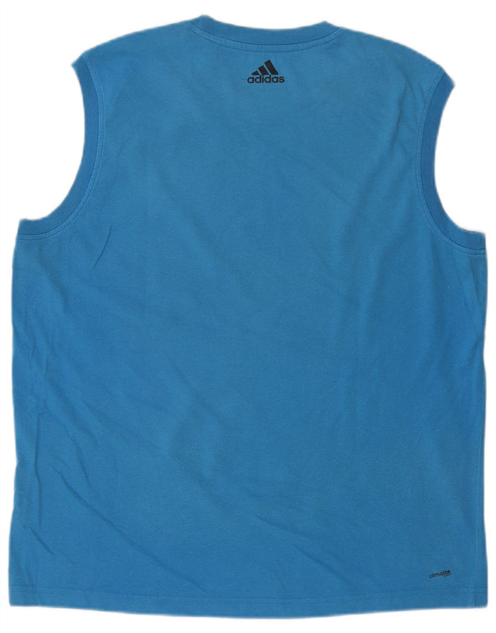 Adidas Mens Climalite Graphic Vest Top Large Blue