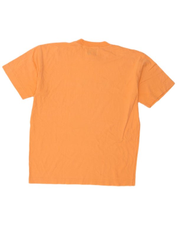 Laura Biagiotti Womens Graphic T-Shirt Top UK 16 Large Orange