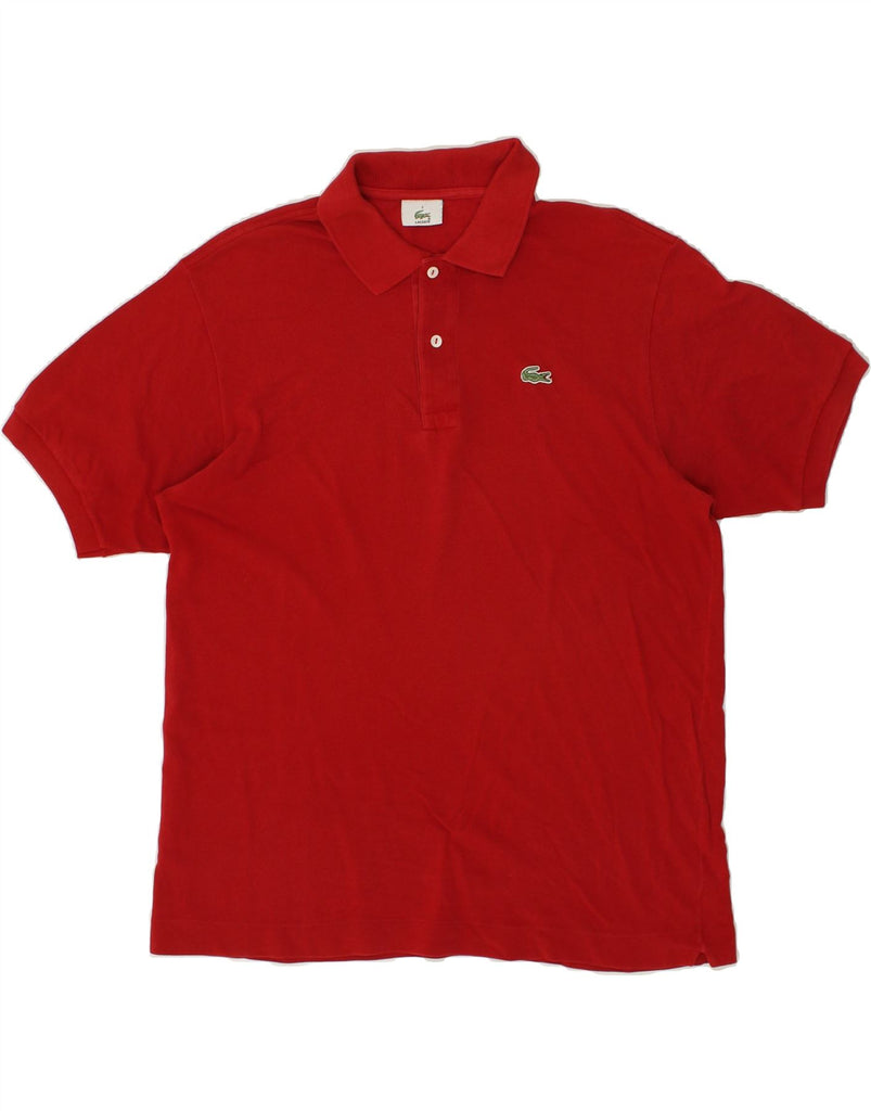 LACOSTE Mens Polo Shirt Size 5 Large Red Cotton | Vintage Lacoste | Thrift | Second-Hand Lacoste | Used Clothing | Messina Hembry 