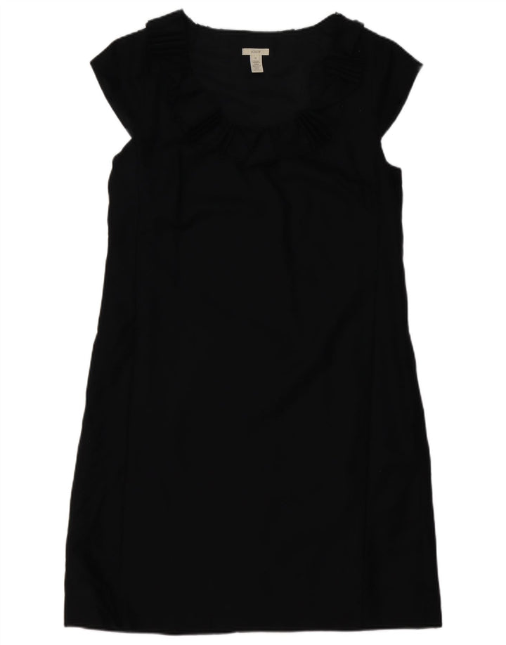 J. CREW Womens A-Line Dress US 12 Large Black Wool