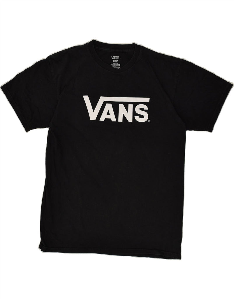 VANS Mens Graphic T-Shirt Top Medium Black Cotton | Vintage Vans | Thrift | Second-Hand Vans | Used Clothing | Messina Hembry 