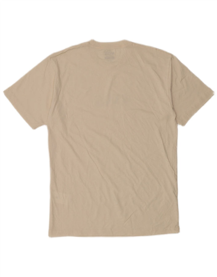 Vans Mens Classic Fit Graphic T-Shirt Top Medium Off White Cotton