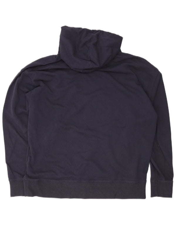 Tommy Hilfiger Mens Hoodie Jumper XL Navy Blue Cotton