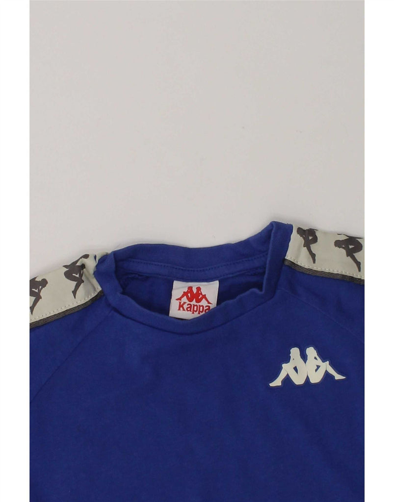 KAPPA Boys Graphic T-Shirt Top 2-3 Years Blue Cotton Vintage Kappa and Second-Hand Kappa from Messina Hembry 