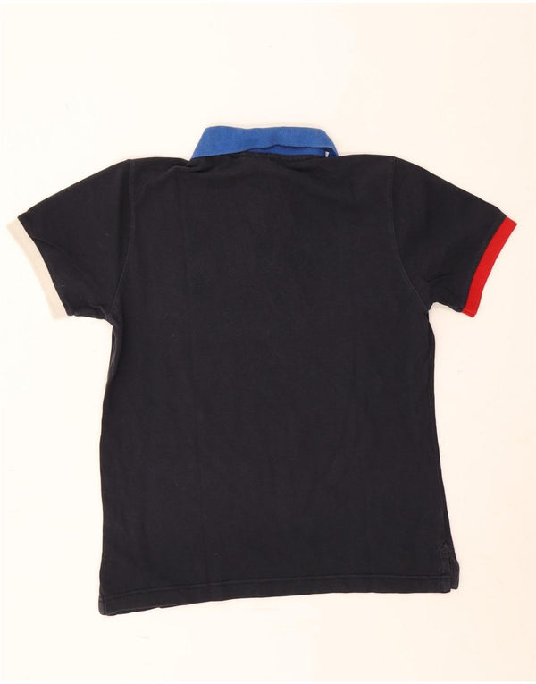 North Sails Mens Polo Shirt Small Navy Blue Colourblock Cotton