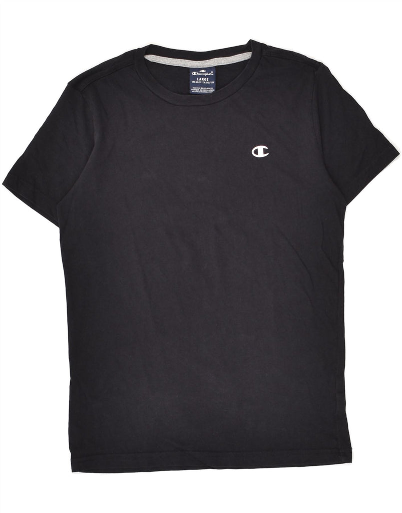 CHAMPION Boys T-Shirt Top 11-12 Years Large Navy Blue | Vintage Champion | Thrift | Second-Hand Champion | Used Clothing | Messina Hembry 