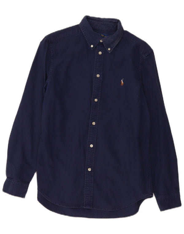 Ralph Lauren Boys Shirt 14-15 Years Large Navy Blue Cotton