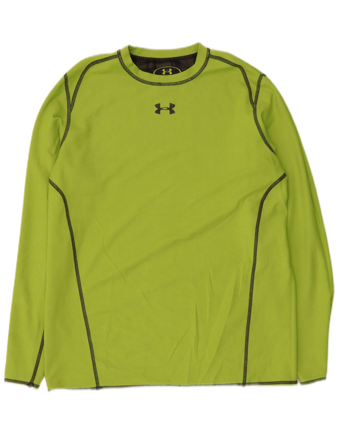 UNDER ARMOUR Mens Reversible Top Long Sleeve Medium Grey Check