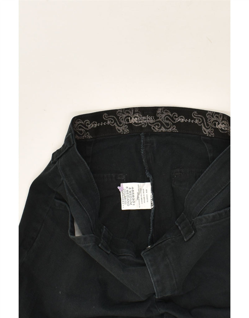 LEE Womens Straight Chino Trousers US 6 Medium W28 L31 Black | Vintage Lee | Thrift | Second-Hand Lee | Used Clothing | Messina Hembry 