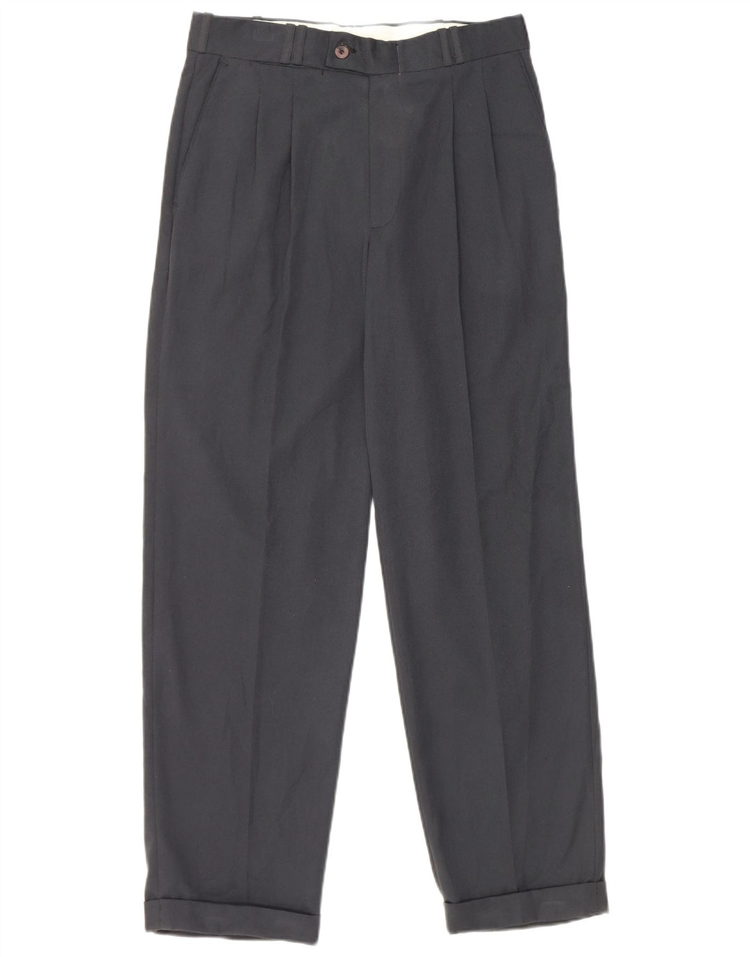 Farah Mens Pegged Suit Trousers W30 L28 Navy Blue Polyester