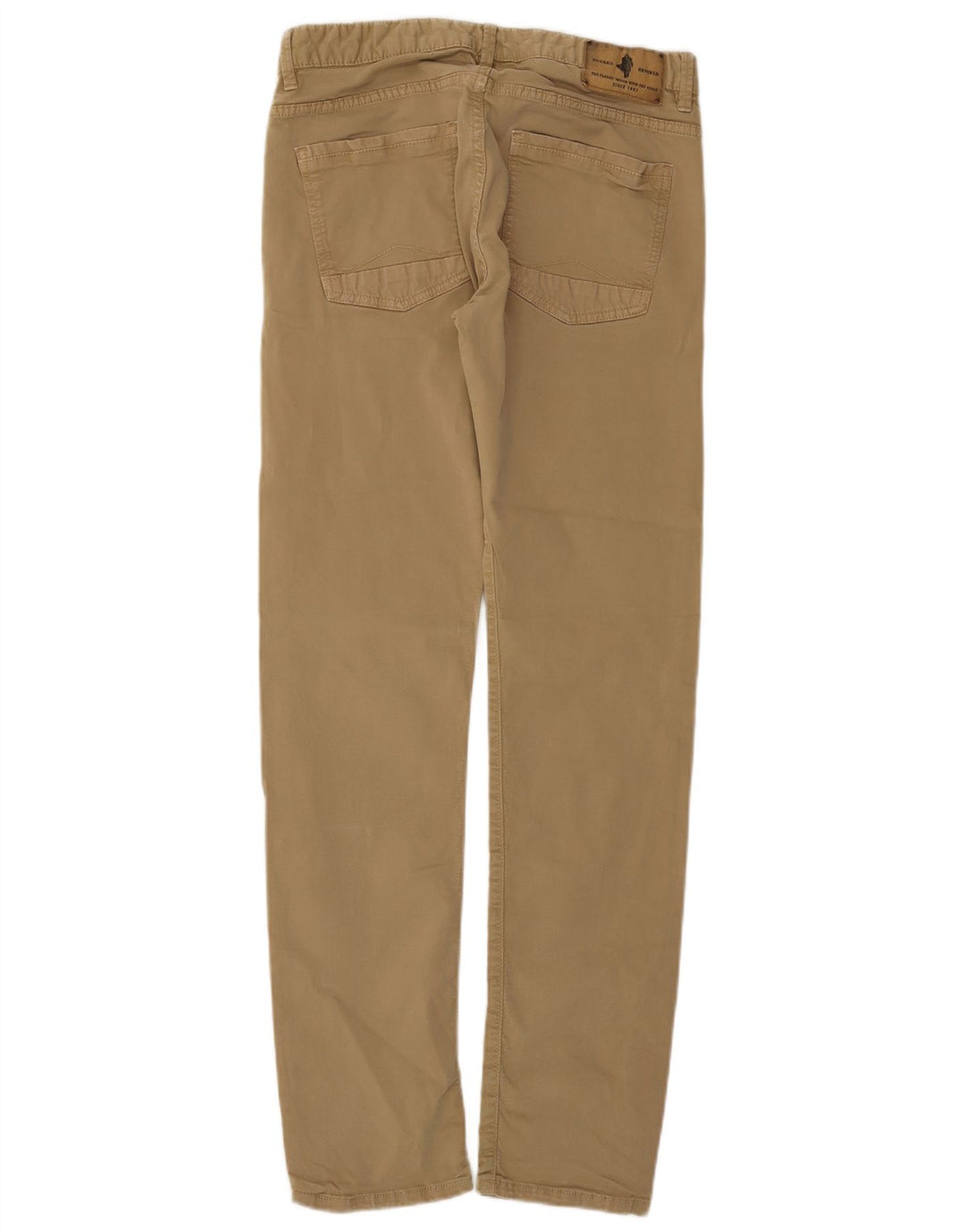 Marlboro Classics Womens Regular Tapered Chino Trousers W32 L34 Beige