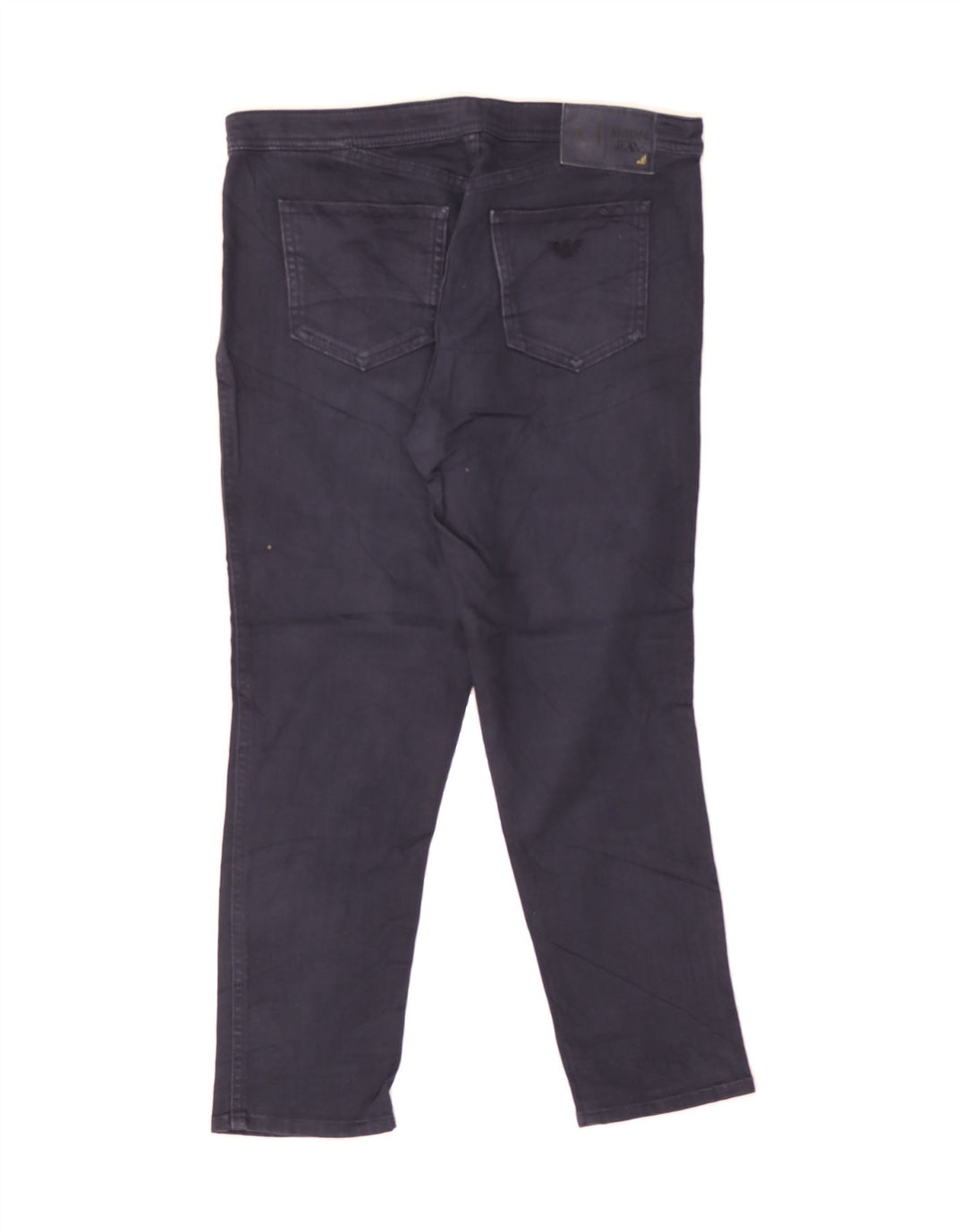 ARMANI Womens Slim Jeans EU 42 Large W32 L24 Navy Blue Cotton Vintage Armani and Second-Hand Armani from Messina Hembry 