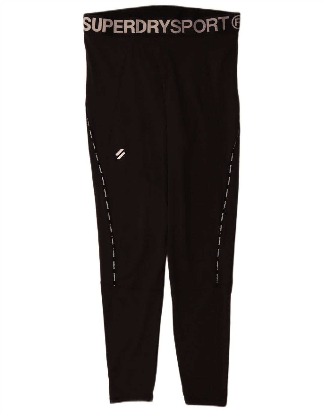 Superdry Womens Graphic Leggings UK 18 XL Black Polyester