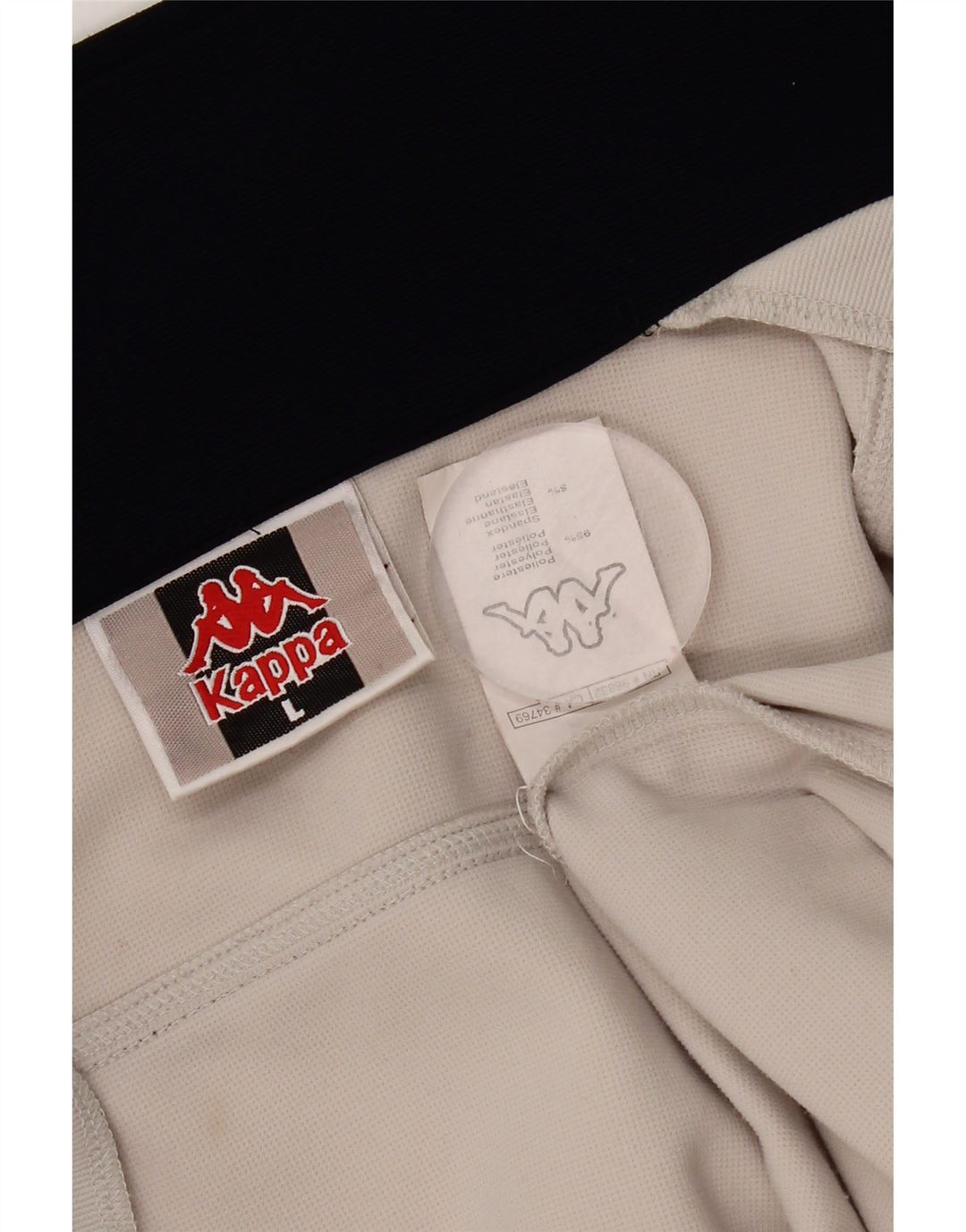Kappa Mens Tracksuit Top Jacket Large Grey Colourblock Polyester