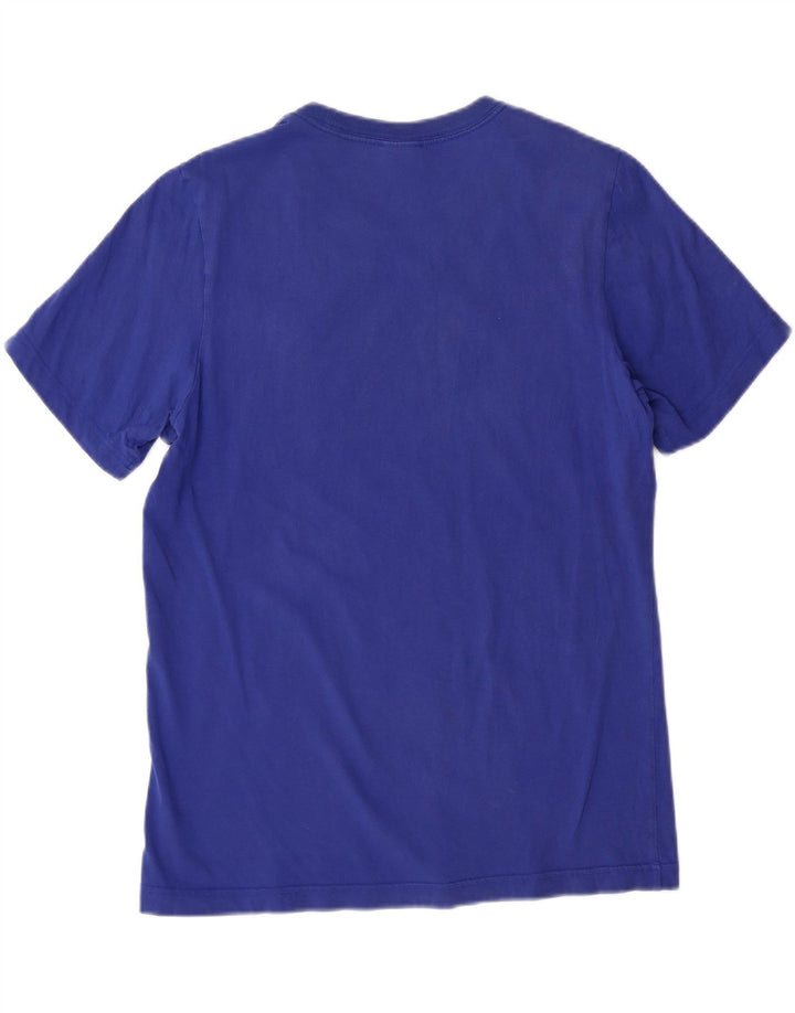 ADIDAS Mens T-Shirt Top Small Blue Cotton Vintage Adidas and Second-Hand Adidas from Messina Hembry 