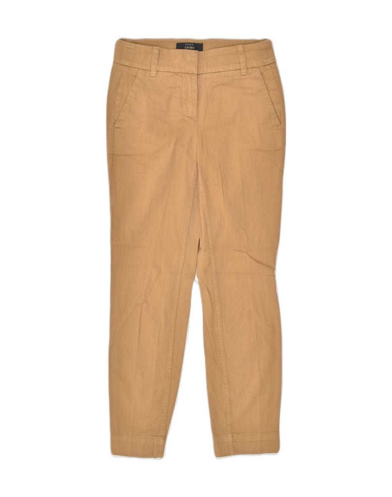 J. CREW Womens Slim Chino Trousers US 00 2XS W26 L26 Beige Cotton | Vintage J. Crew | Thrift | Second-Hand J. Crew | Used Clothing | Messina Hembry 