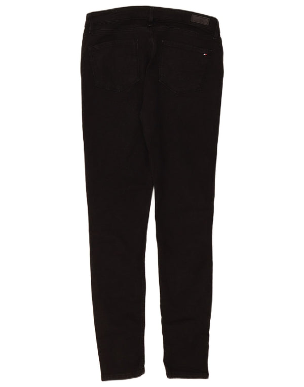 Tommy Hilfiger Womens Como RW Skinny Jeans W29 L29 Black Cotton