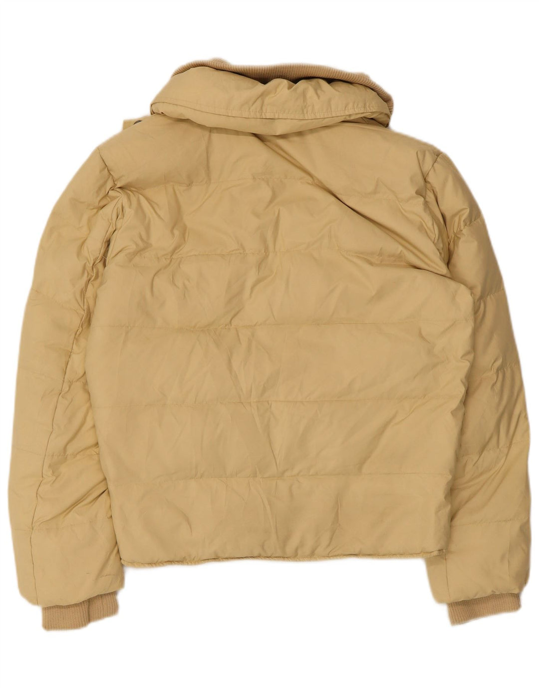 Calvin Klein Jeans Womens Padded Jacket UK 14 Medium Beige Polyester