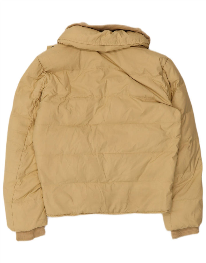 Calvin Klein Jeans Womens Padded Jacket UK 14 Medium Beige Polyester