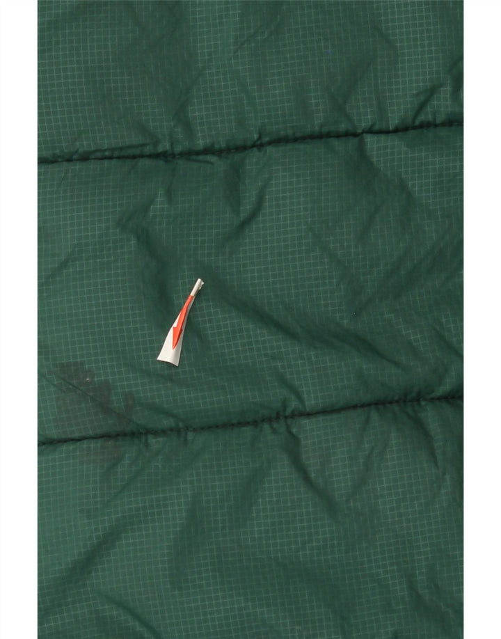 Marks & Spencer Boys Hooded Padded Gilet 11-12 Years Green Polyester