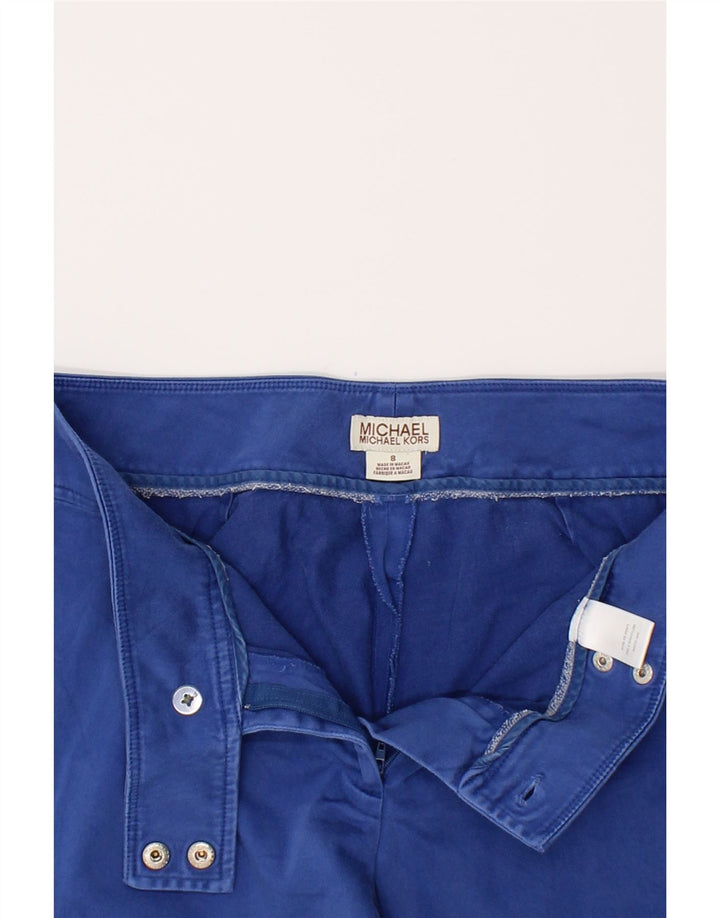 MICHAEL KORS Womens Straight Capri Trousers US 8 Medium W30 L22  Blue Vintage Michael Kors and Second-Hand Michael Kors from Messina Hembry 