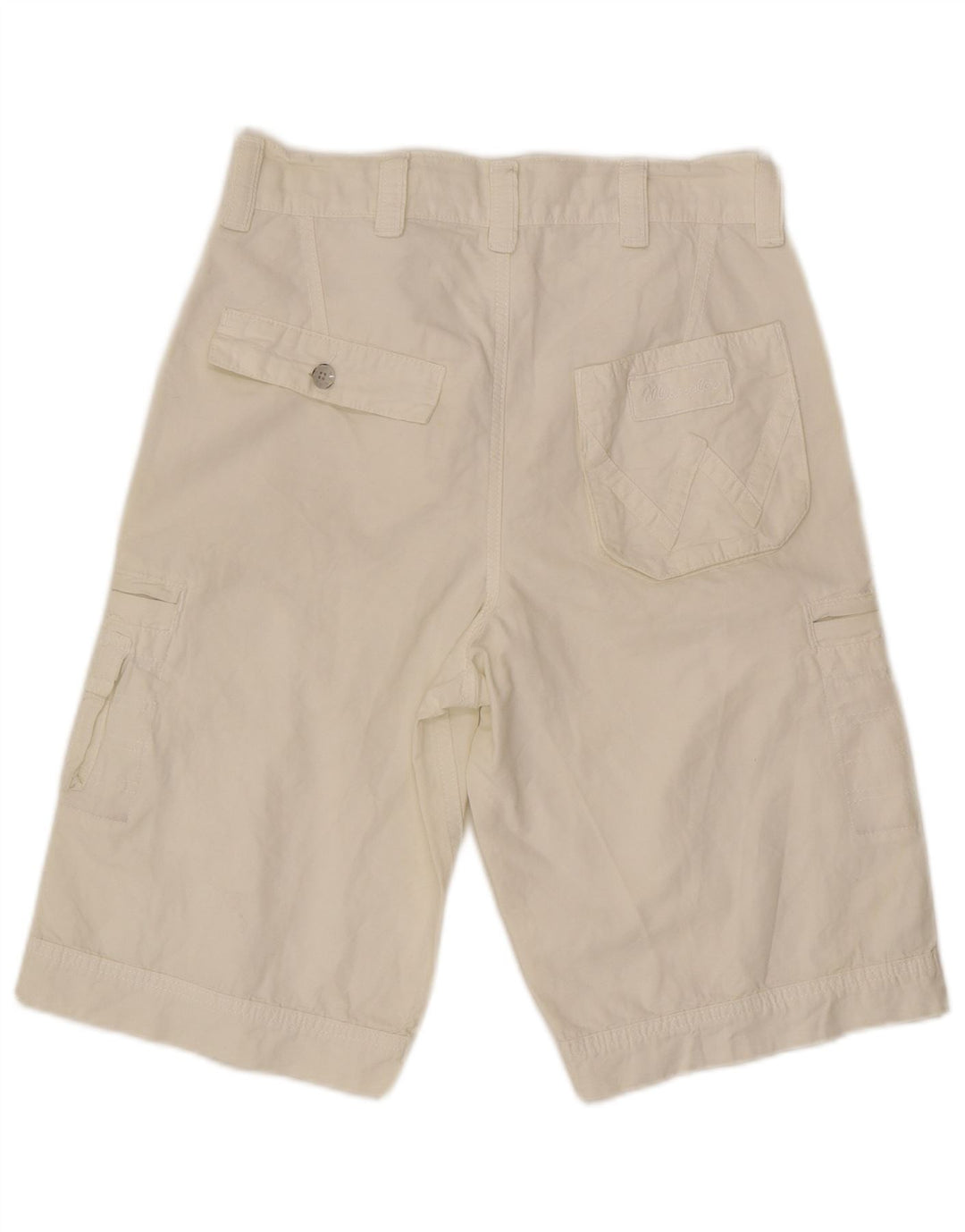 Wrangler Mens Fitz Cargo Shorts W30 Medium White Cotton