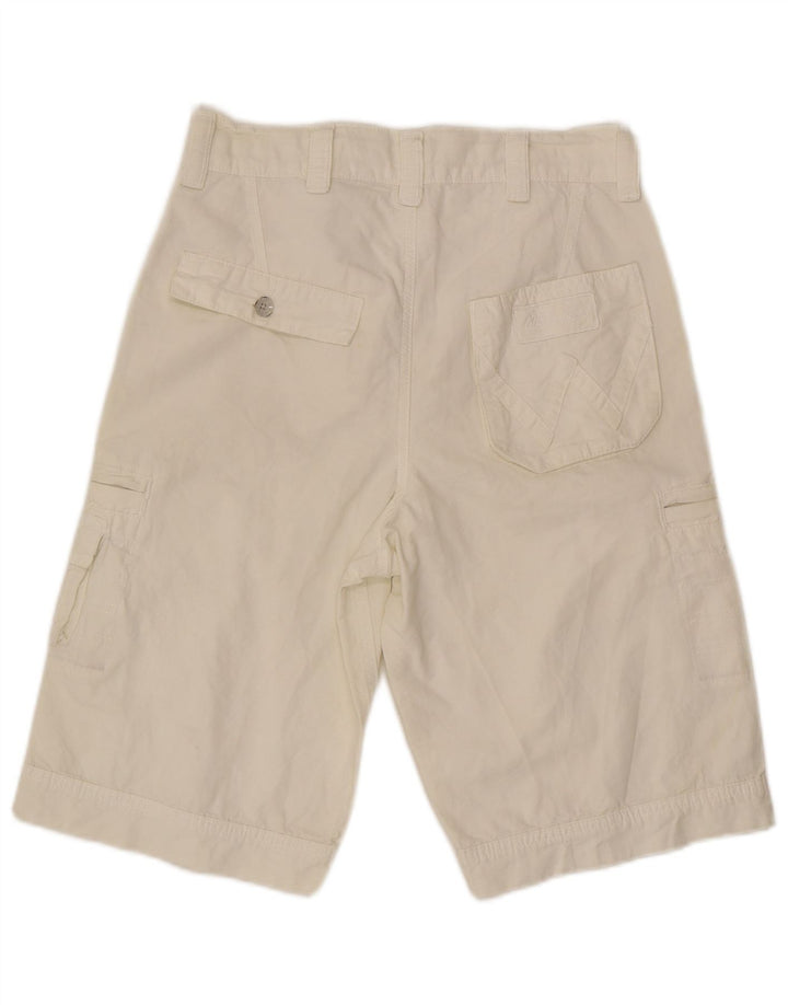 Wrangler Mens Fitz Cargo Shorts W30 Medium White Cotton