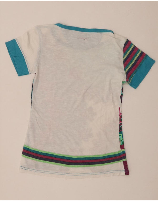 Desigual Girls Graphic T-Shirt Top 13-14 Years Multicoloured Floral