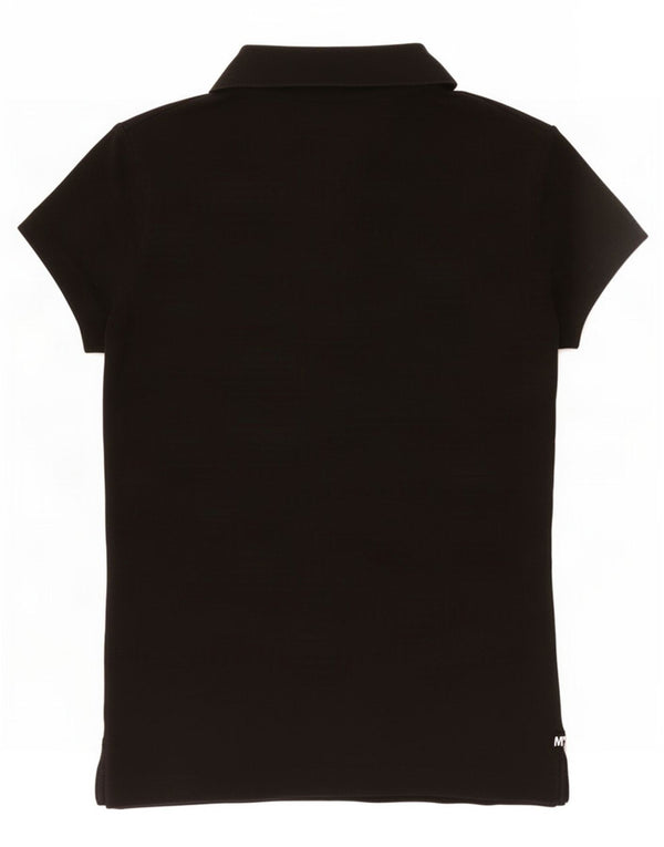 Tommy Hilfiger Womens Slim Fit Polo Shirt UK 6 XS Black