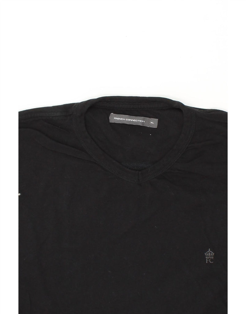 FRENCH CONNECTION Mens T-Shirt Top XL Black Cotton Vintage French Connection and Second-Hand French Connection from Messina Hembry 