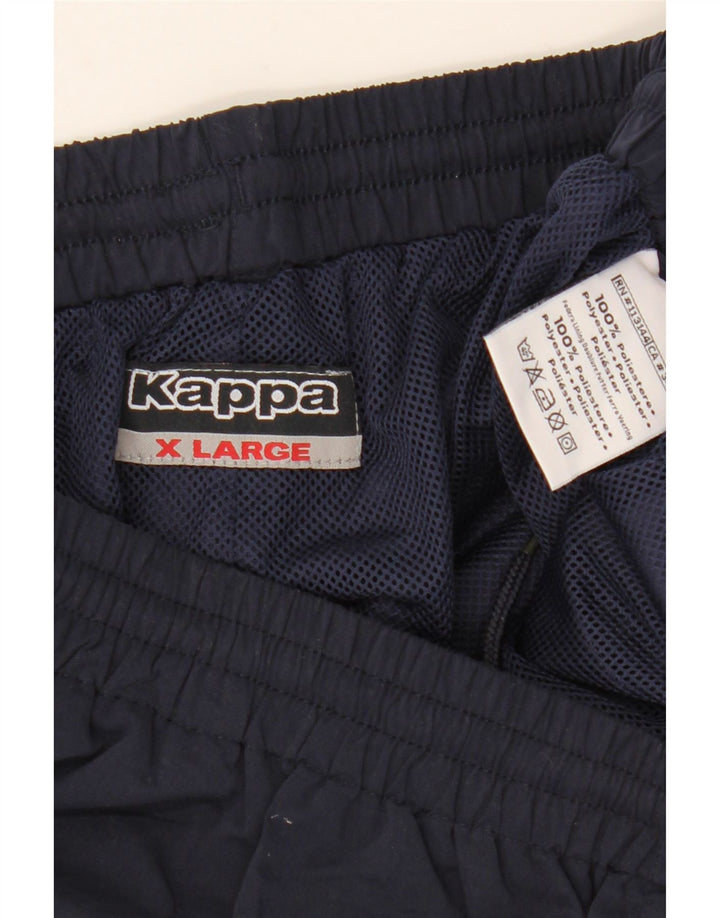 KAPPA Mens Tracksuit Trousers XL  Navy Blue Polyester
