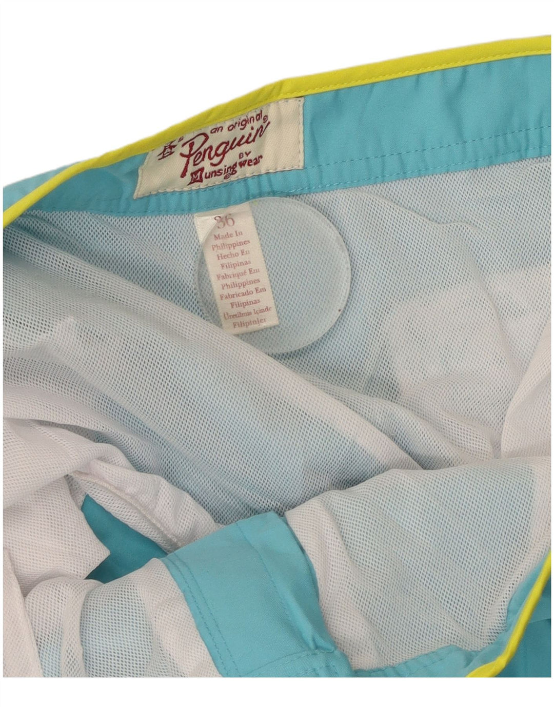 PENGUIN Mens Swimming Shorts Large  Blue