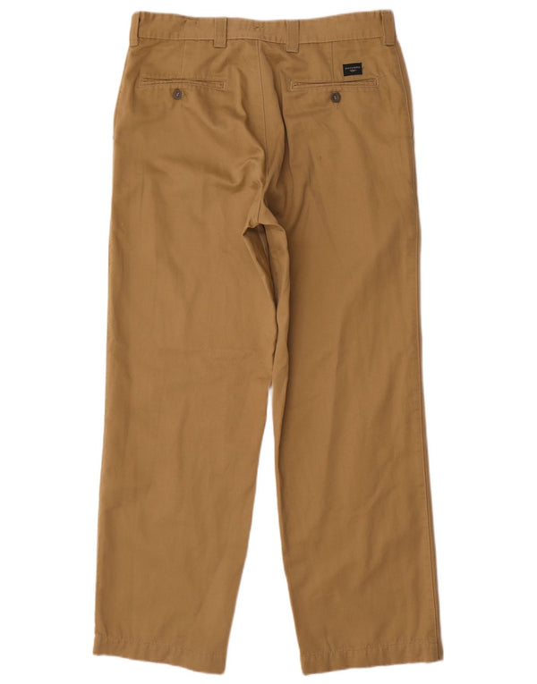 Dockers Mens Khakis Straight Chino Trousers W33 L30 Beige