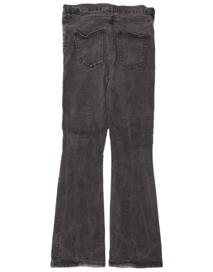 Zara Womens Flared Jeans EU 44 XL W34 L34 Grey