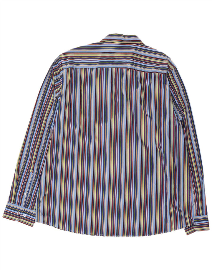 Joe Browns Mens Shirt XL Multicoloured Striped Cotton