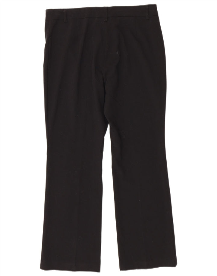Marks & Spencer Womens Bootcut Casual Trousers UK 12 Medium W32 L28 Black