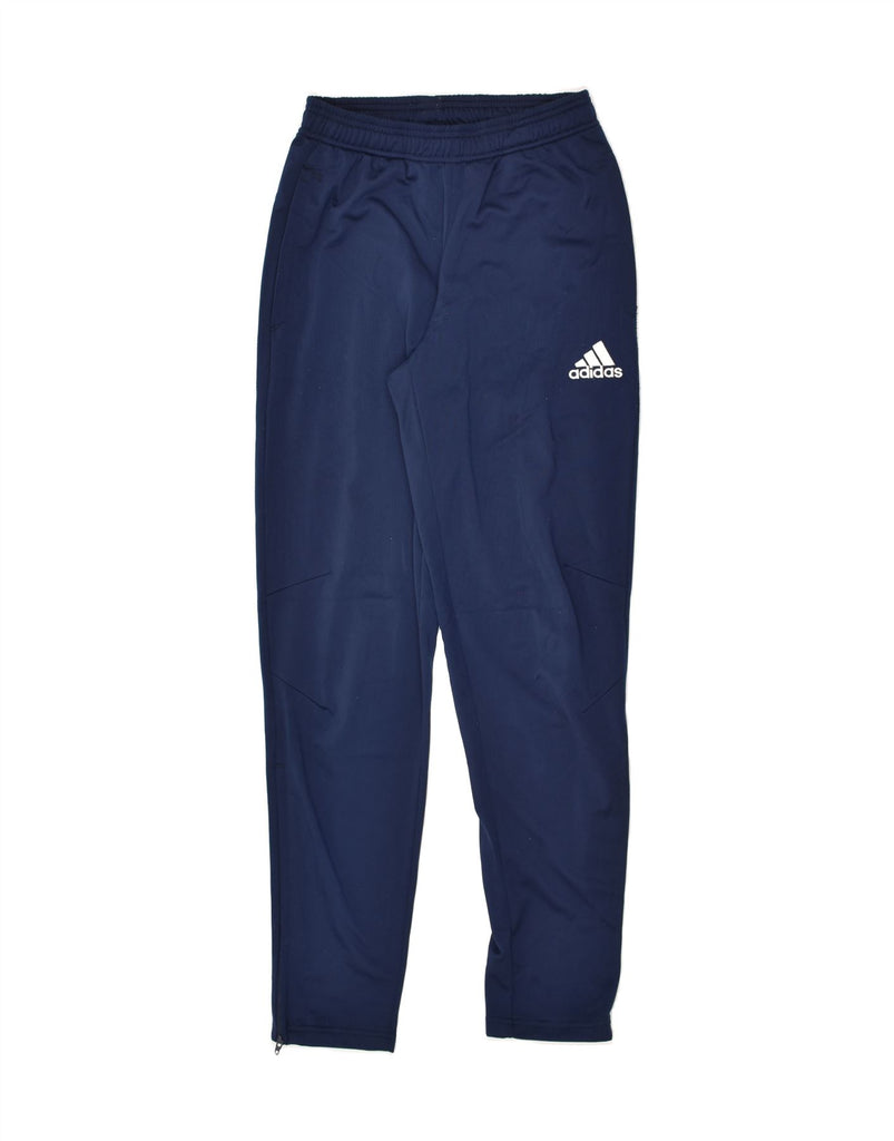 ADIDAS Mens Tracksuit Trousers XS Navy Blue Polyester | Vintage Adidas | Thrift | Second-Hand Adidas | Used Clothing | Messina Hembry 