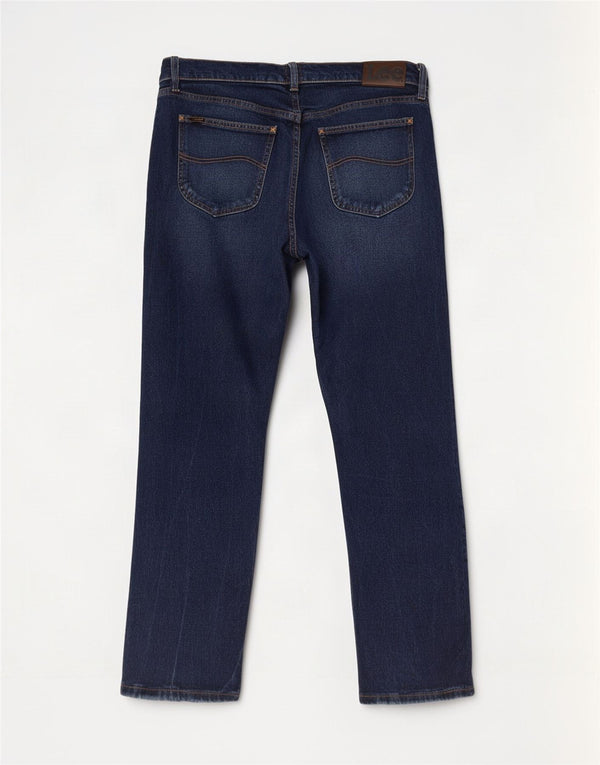 Lee Mens Legendary Slim Jeans W38 L30 Navy Blue Cotton