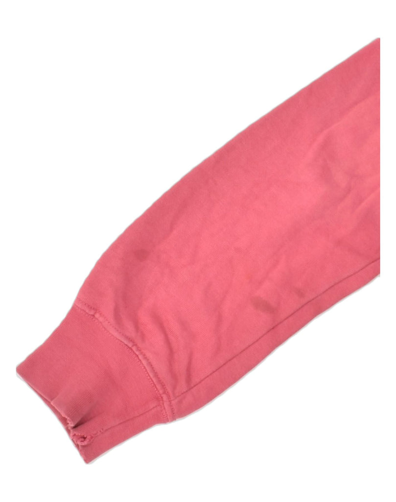 CHAMPION Womens Zip Hoodie Sweater UK 14 Medium Pink Cotton | Vintage Champion | Thrift | Second-Hand Champion | Used Clothing | Messina Hembry 
