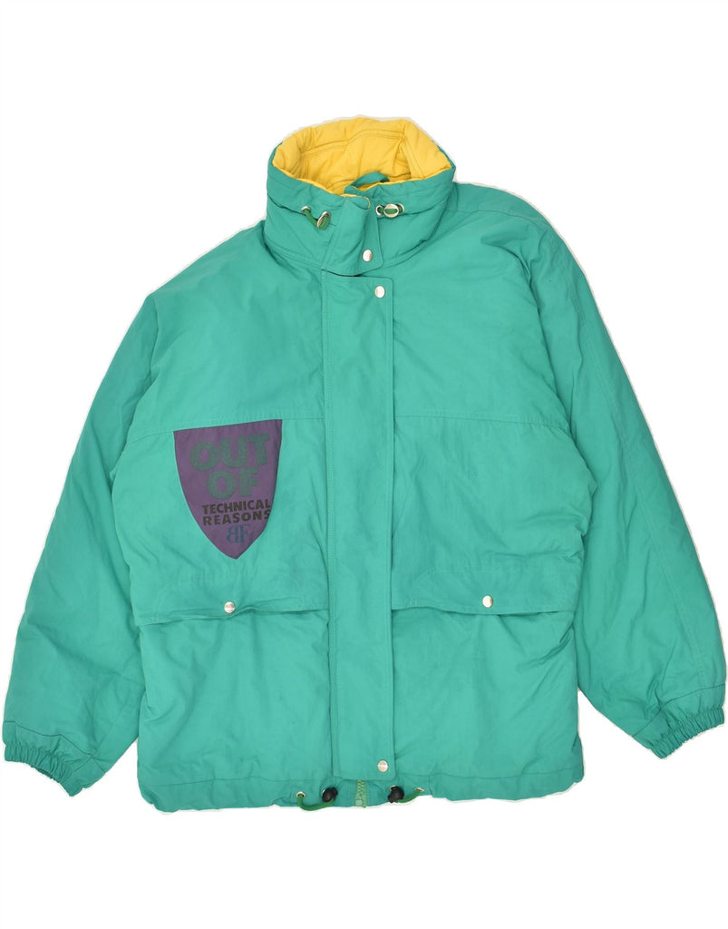 BELFE Womens Oversized Windbreaker Jacket UK 18 XL Green Nylon | Vintage Belfe | Thrift | Second-Hand Belfe | Used Clothing | Messina Hembry 